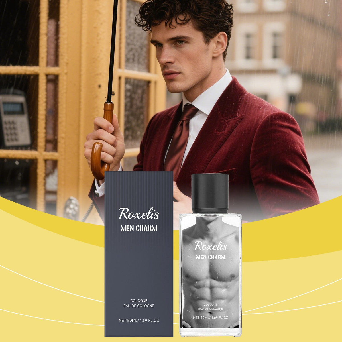ROXELIS Men’s Cologne Personal Fragrance, 50 ml - view 5
