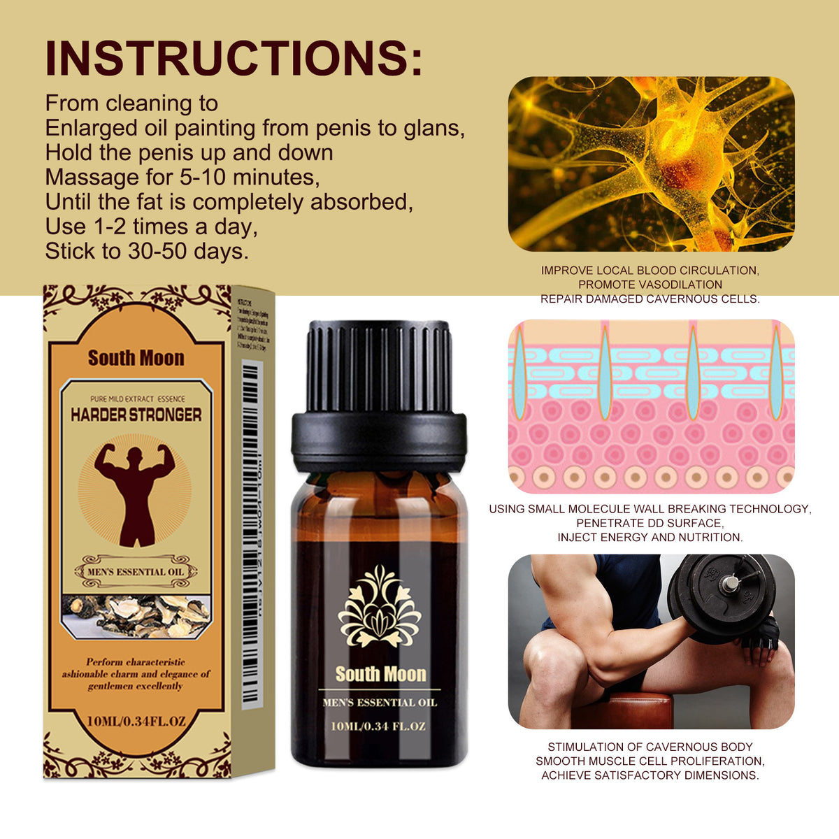 Men’s Jojoba Grooming Oil, 10 ml - view 3