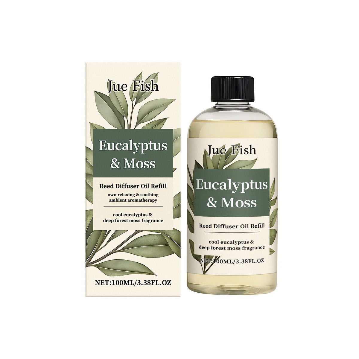 JUE FISH Eucalyptus Moss Home Fragrance Oil, 100 ml - view 7