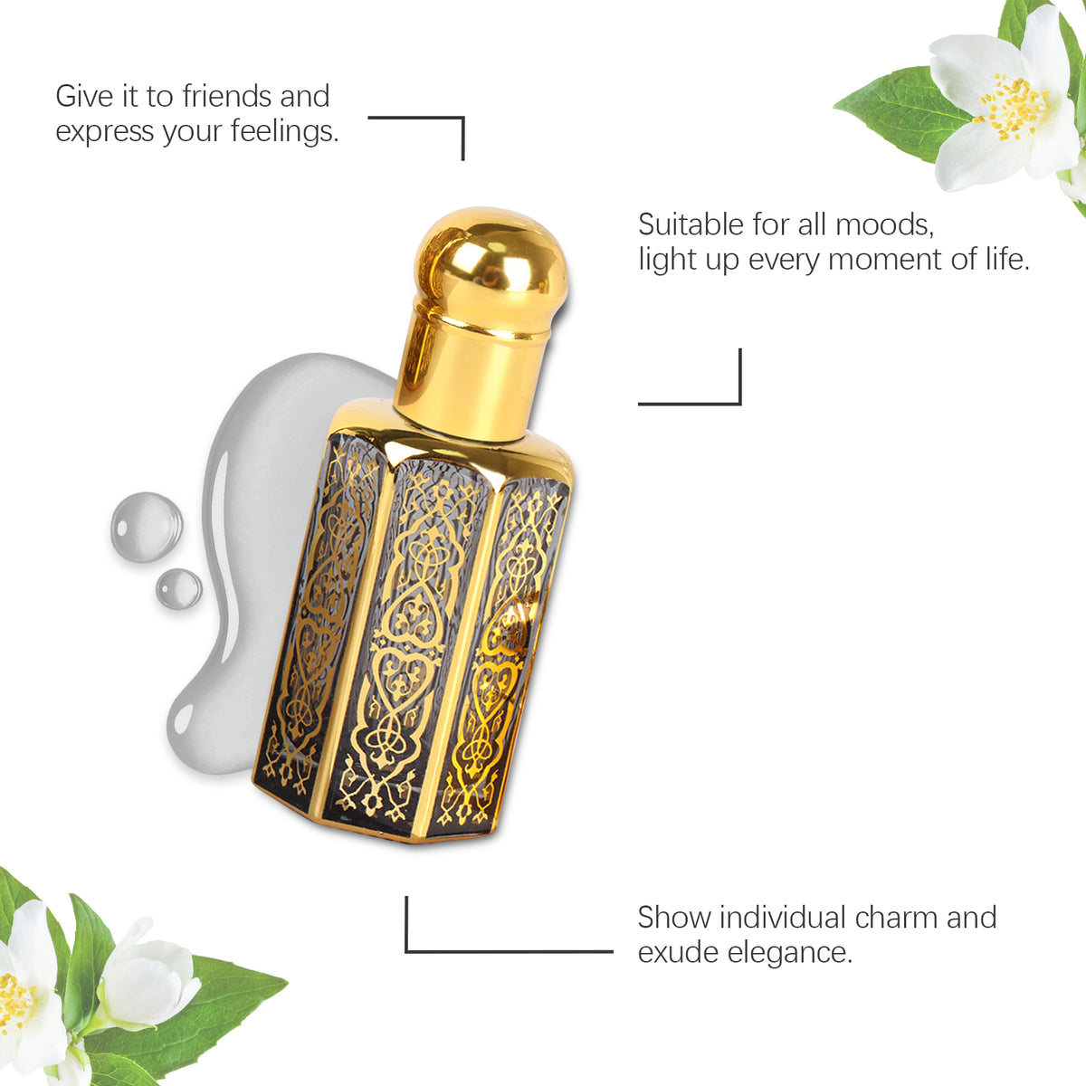 Tuberose Floral Roll-On Perfume Oil, 12 ml - view 5