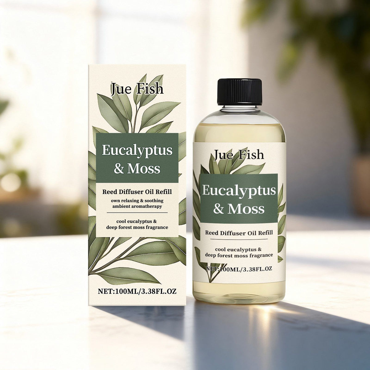 JUE FISH Eucalyptus Moss Home Fragrance Oil, 100 ml - view 4
