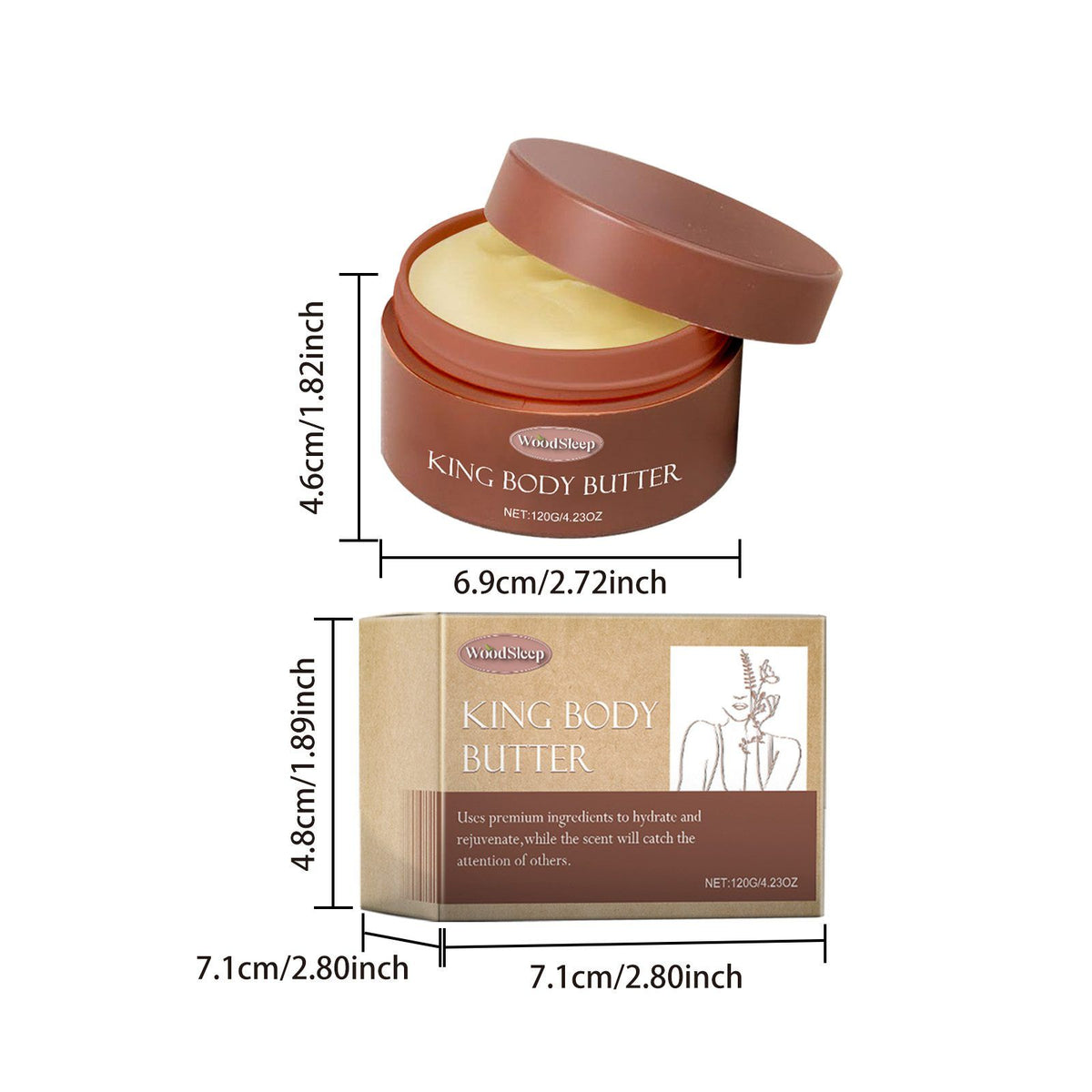 WOODSLEEP Cologne-Scented Body Moisturizing Cream, 120 g - view 4
