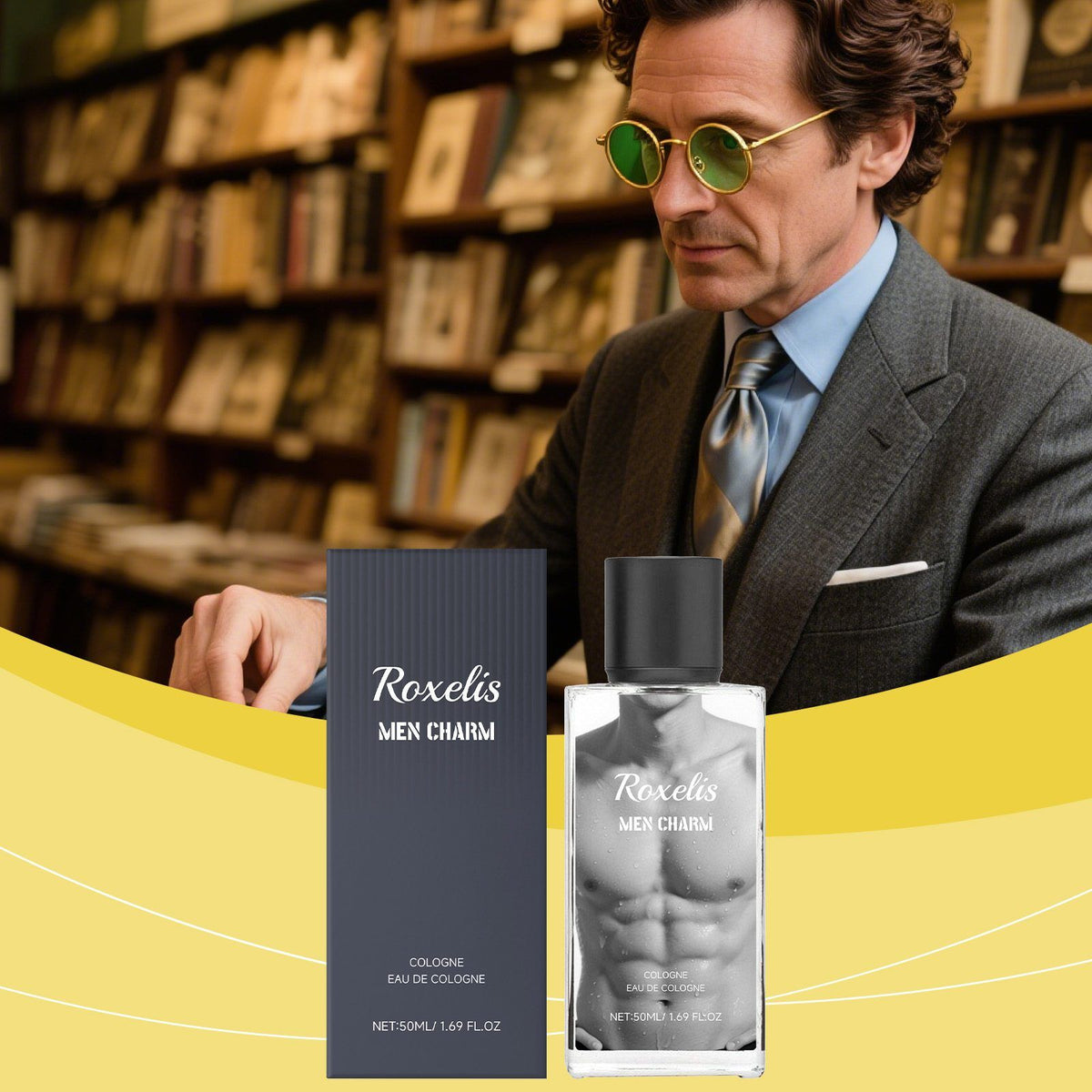 ROXELIS Men’s Cologne Personal Fragrance, 50 ml - view 8